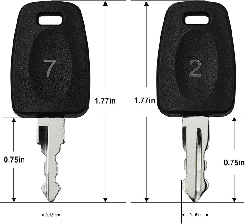 gradora Luggage Keys 002 007 Replacement for Bag Suitcase Luggage Lock - Image 3